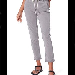 PAIGE Christy Drawstring Jean in Vintage Grey Cove - size 26 EUC